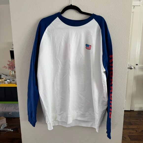 Rilakkuma 20th Anniversary USA Edition Long Sleeve Raglan Tee Size Large - Picture 1 of 6